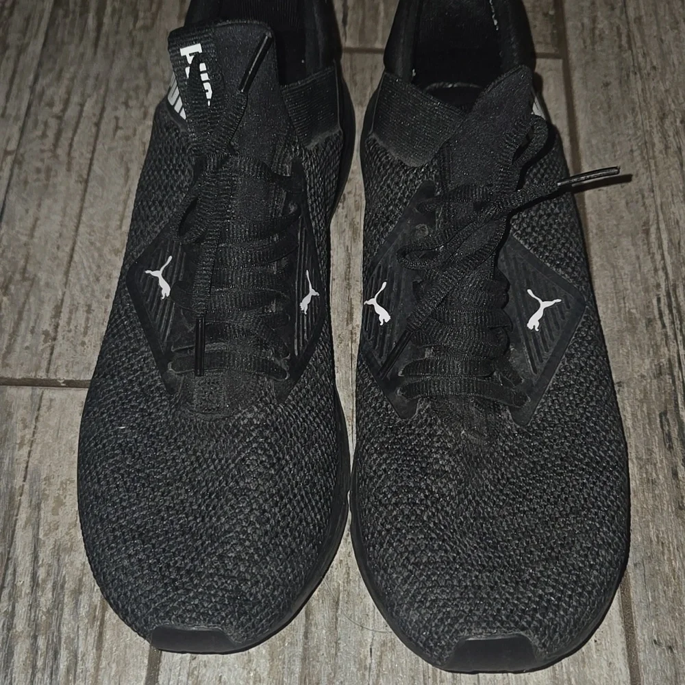 Puma Men's Black Athletic Sneakers - Picture 2 of 6